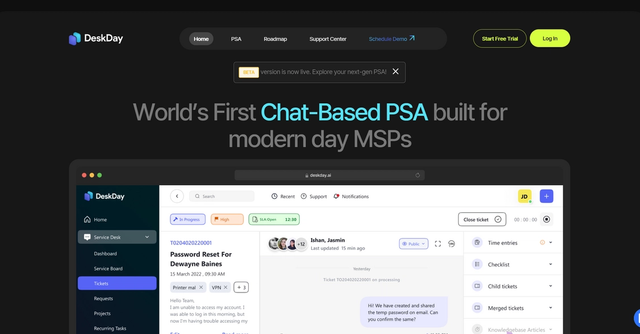 DeskDay - Revolutionizing IT Support for MSPs