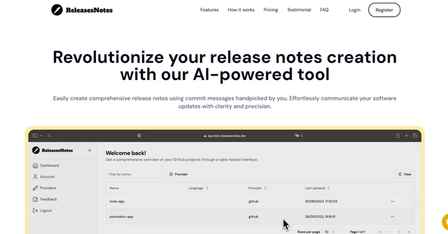 Releases Notes - Effortless Release Notes with Automation