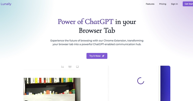 Lunally - Elevates the web browsing experience by integrating ChatGPT