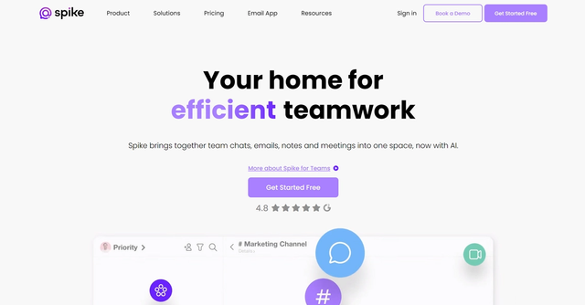 Spike - Communication clarity for teams. Connect, chat, and collaborate all in one place