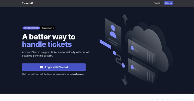 Ticket AI - Automate ticket creation and enhance customer support on Discord servers.