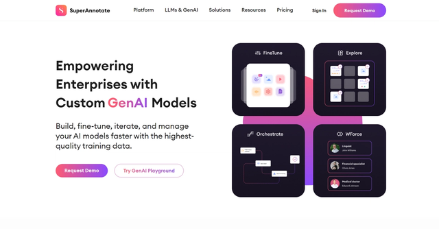 SuperAnnotate - Empowering Enterprises with Custom LLM/GenAI/CV Models