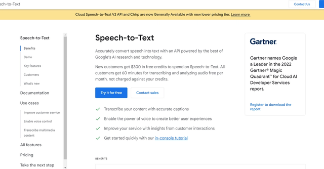 Google Cloud Speech to Text - Accurately convert voice to text in over 125 languages and variants by applying Google’s powerful machine learning models with an easy-to-use API.