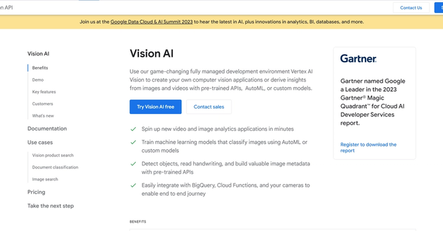 Google Cloud Vision AI - Derive insights from images with AutoML Vision, or use pre-trained Vision API models or create computer vision applications.