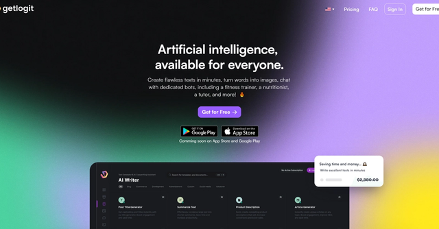 GetLogit - Artificial intelligence, available for everyone.