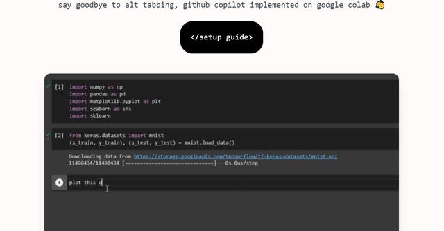 Google Colab Copilot - AI Python coding assistant on Google Collab